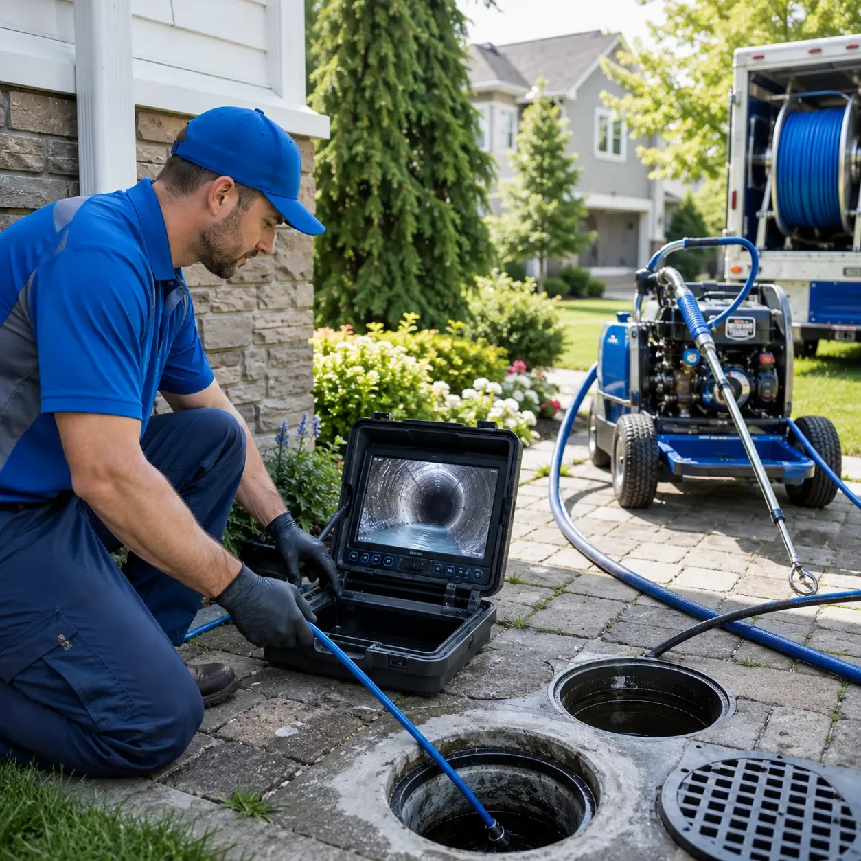Outdoor drain cleaning professionals serving Plainville, IN